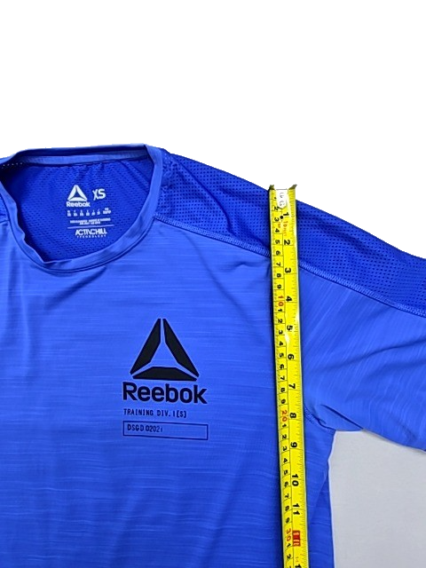 Reebok Women's Activchill Blue XS Short Sleeve Crew T-Shirt