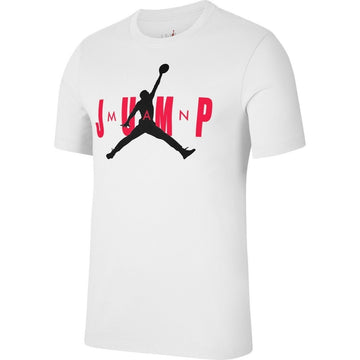 Pre-loved Jordan Jumpman Crew T-Shirt in white — regular fit, cotton, Size L. 16% off retail. Authenticity guaranteed. Shop now at Artistic Haul UAE.