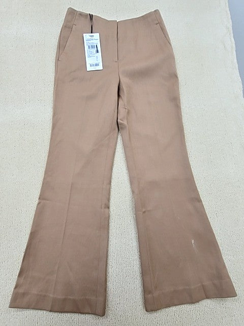 Selected Femme Taupe Flared Tailored Polyester Blend Women's Pants