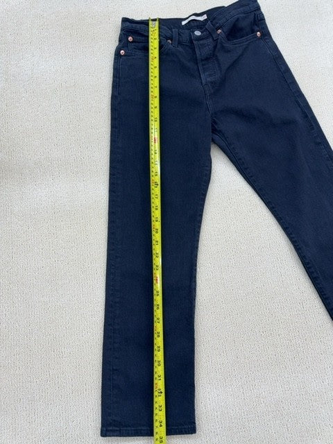 Levi's Wedgie Straight Women's Size 27 High Rise Black Stretch Jeans