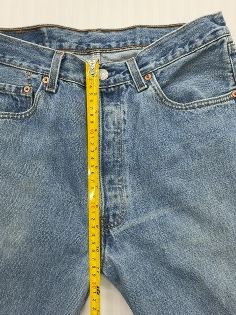Levi's Men's Dark Blue 501 Original Jeans 33x34 Vintage