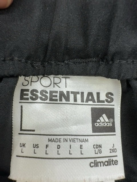 Adidas Men's Black Essentials Track Pants Size L