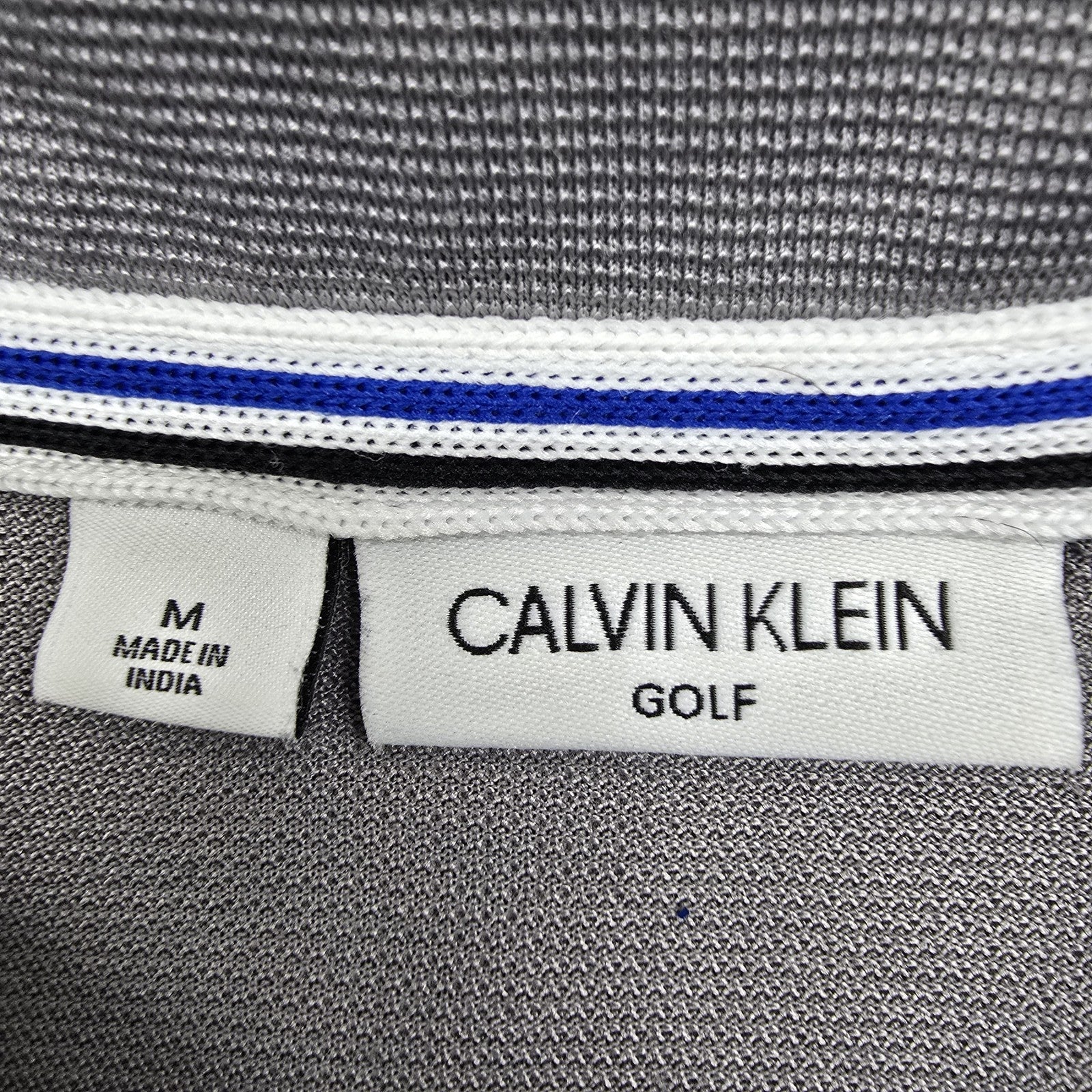 Calvin Klein Men Gray Polo Shirt size M product image 3