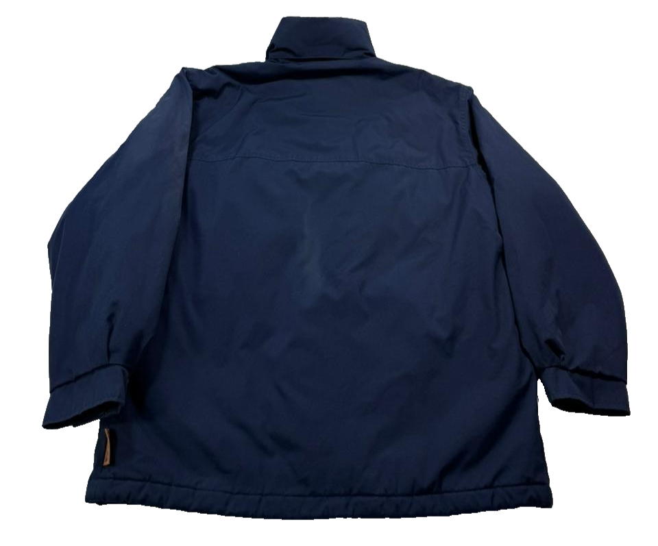 Fila Men'S Magic Line Navy Blue Padded Ski Jacket Heavyweight Full Zip Size L