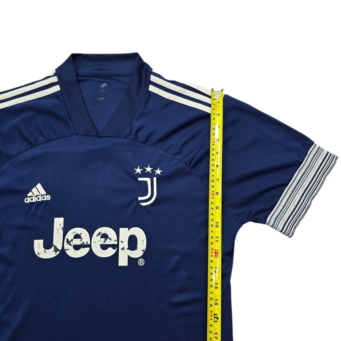 Adidas Men's Navy Juventus Away Striped Soccer Jersey M