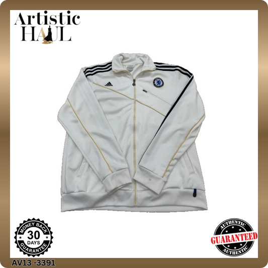 Adidas Men's White Jacket – Size XL