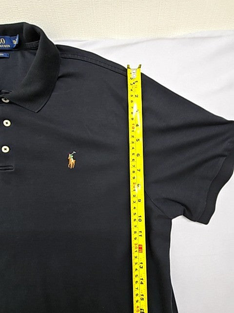 Polo Ralph Lauren Men's Black Slim Fit Polo Shirt XXL Short Sleeve