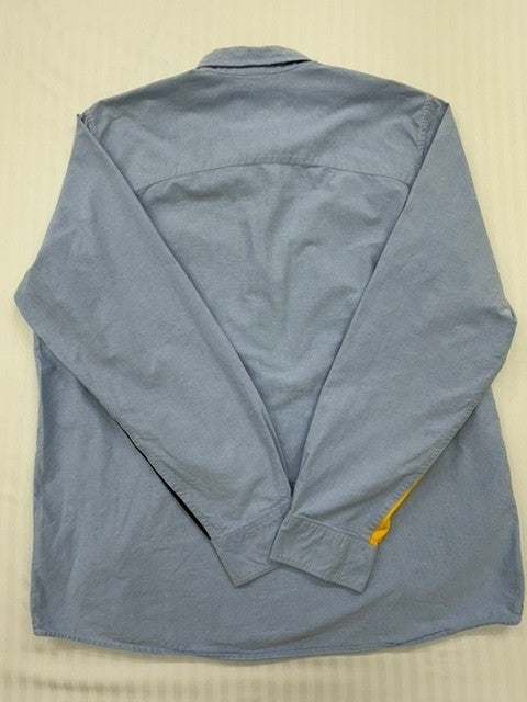Carhartt Men's Light Blue Long Sleeve Button-Up Shirt XXL