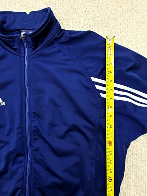 Adidas Men's Navy Track Jacket Full Zip Long Sleeve Size L