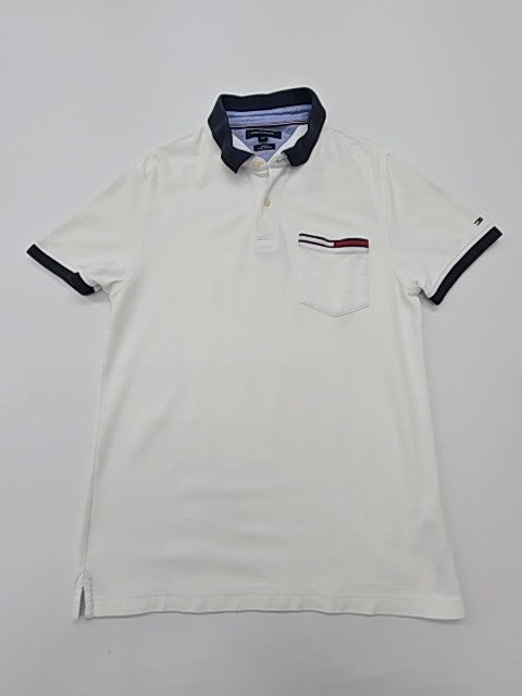 Tommy Hilfiger Boys White Polo Shirt size L product image 3