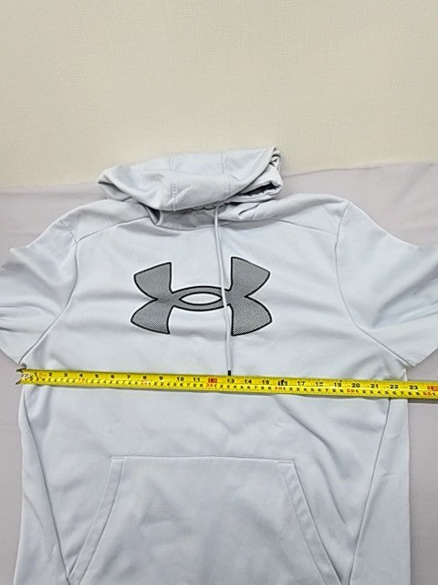 Under Armour Men's L White Fleece Pullover Hoodie Lg