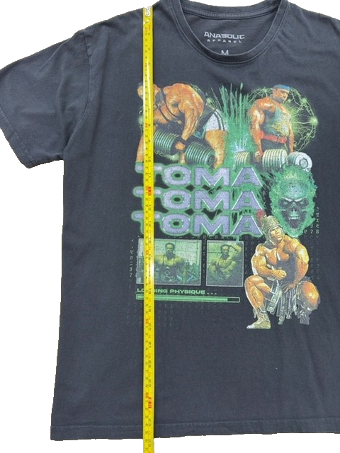 Anabolic Apparel Toma Men's Black Oversized T-Shirt M Cotton