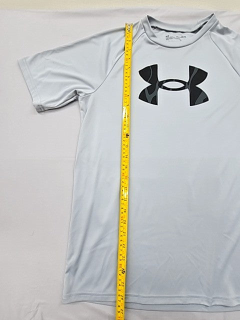 Under Armour Men's HeatGear Grey T-Shirt XL Loose Fit Moisture Wicking