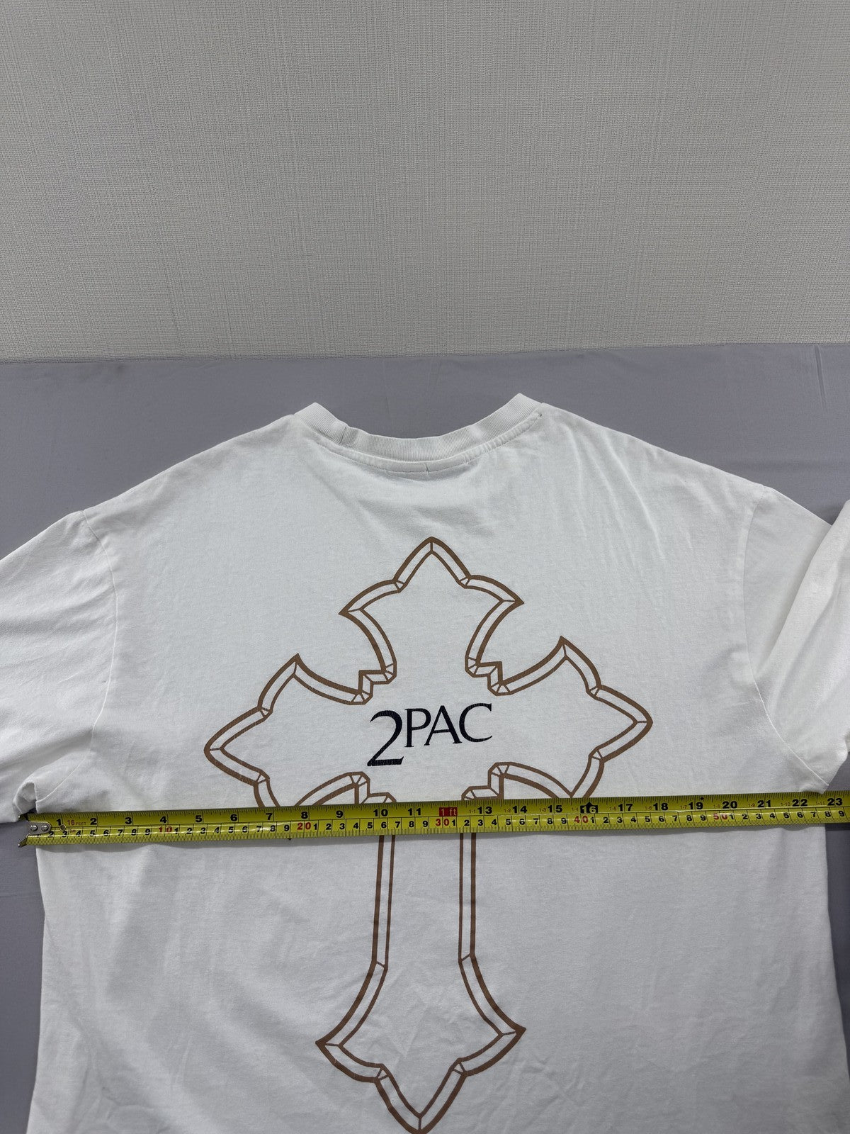 Bershka Tupac 2Pac White Cotton T-Shirt Men's M Short Sleeve