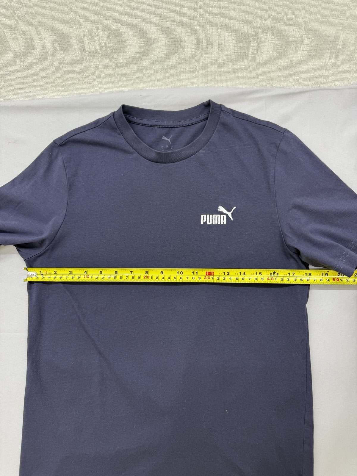 Puma Essentials Men's Navy Cotton Short Sleeve Crew Neck T-Shirt Size S