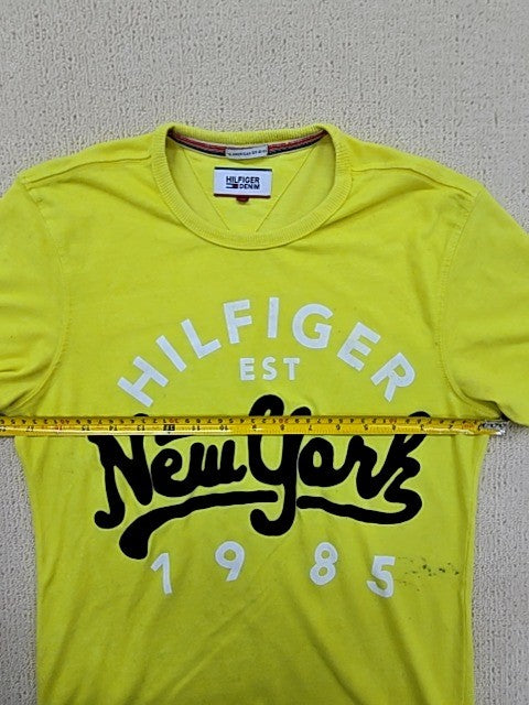 Tommy Hilfiger Yellow Crew Neck Short Sleeve T-Shirt Men S