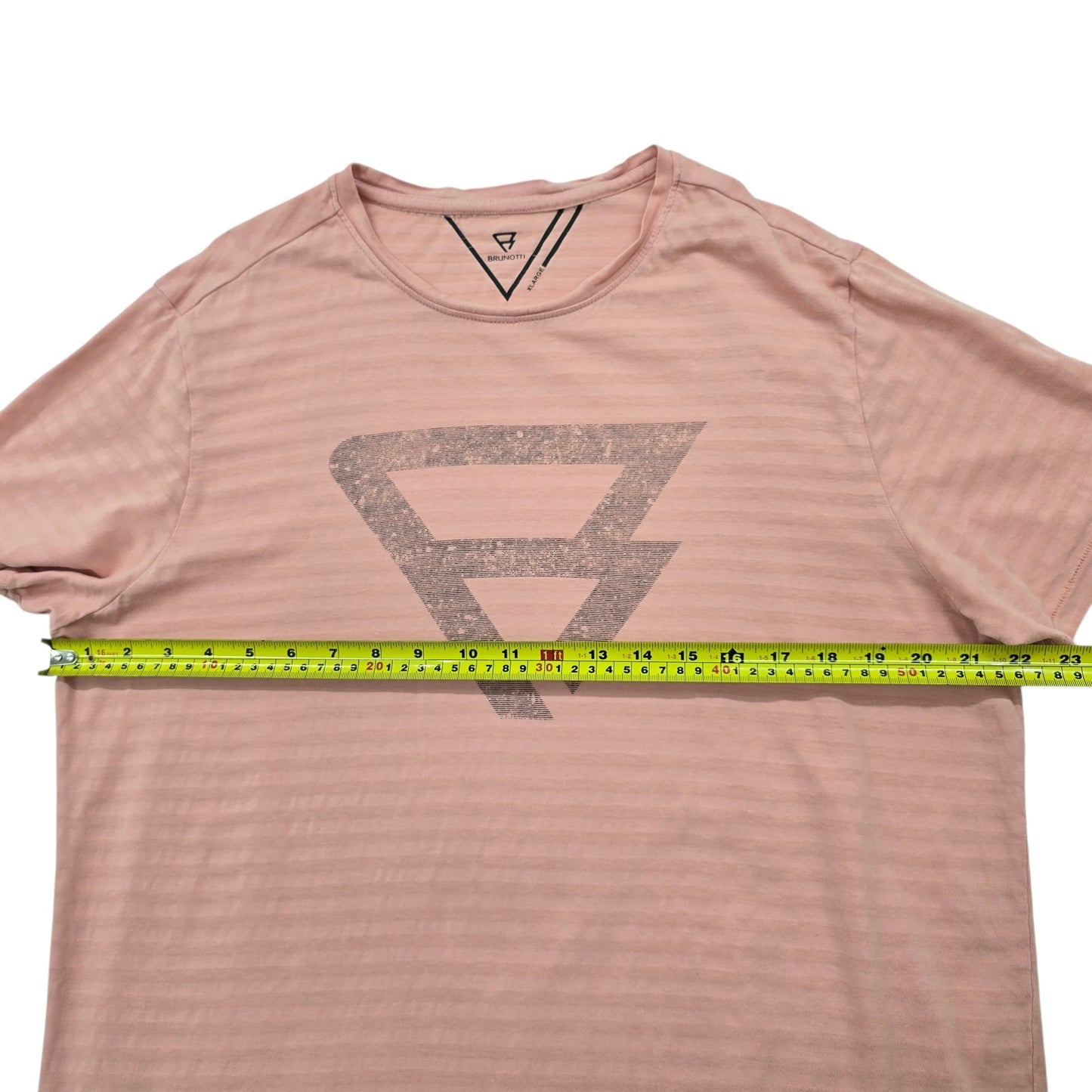 Brunotti Unisex Mauve Graphic Logo T-Shirt XL Regular Fit Crew Neck Casual