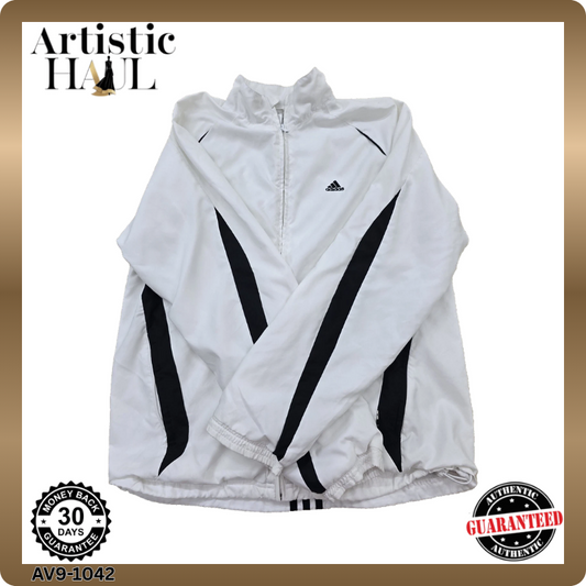 Adidas Men's White Jacket – Size M – Ref D8752