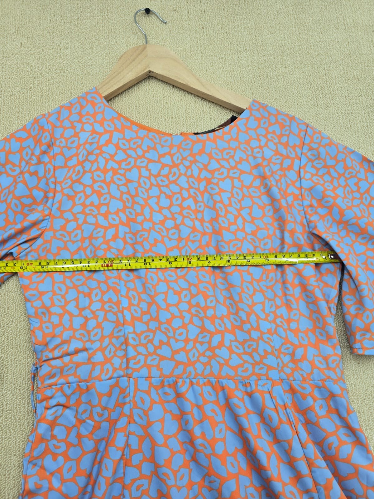 French Connection Women's Maxi Floral Print Dress Size B Blue Orange