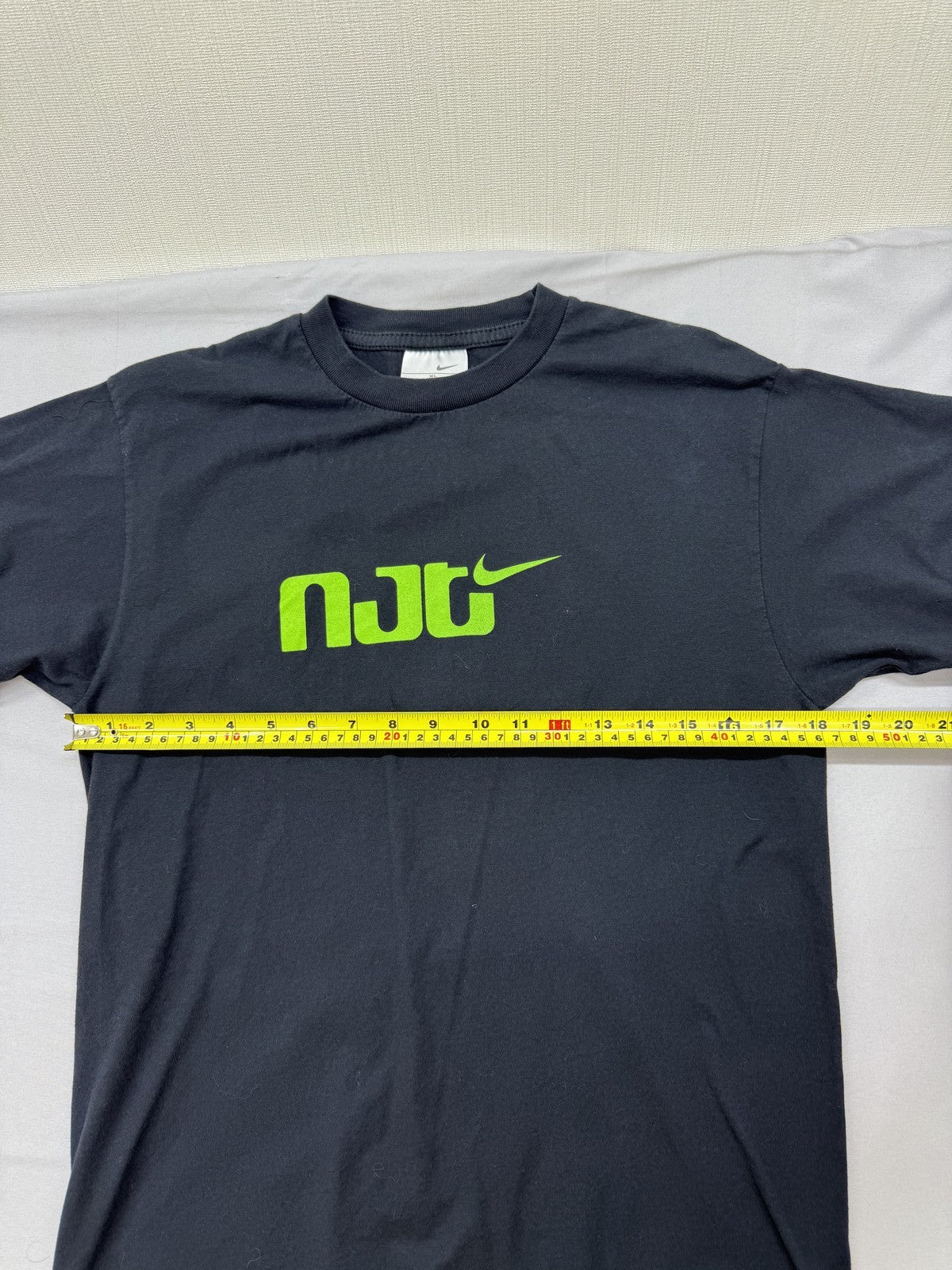 Nike NRG Logo Black Graphic T-Shirt XL Men Cotton Short Sleeve