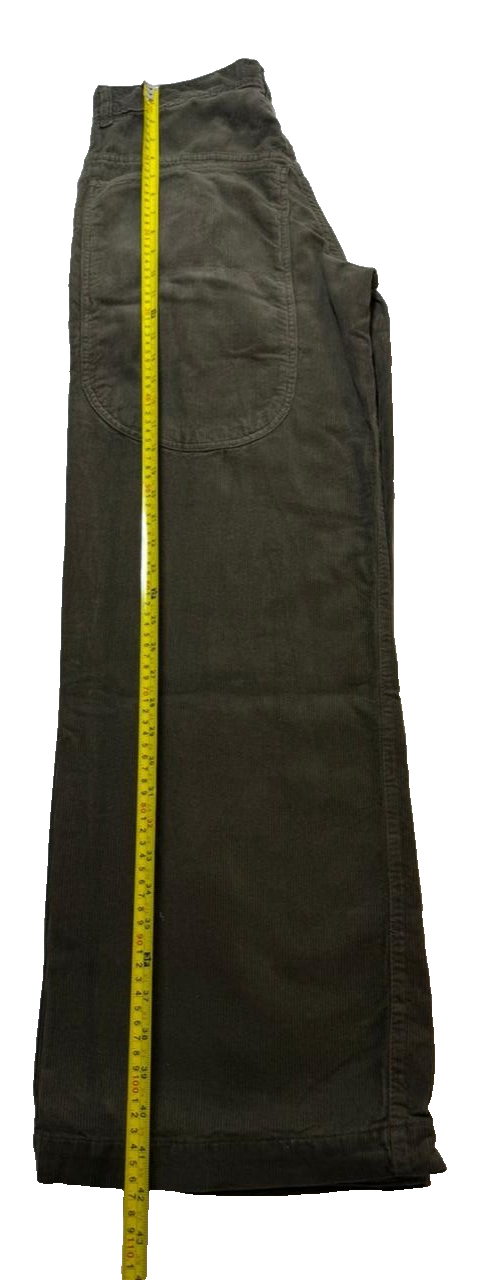 Lobel Cartoon Embroidery Wide Leg High Rise Corduroy Pants Size 38 | Unisex