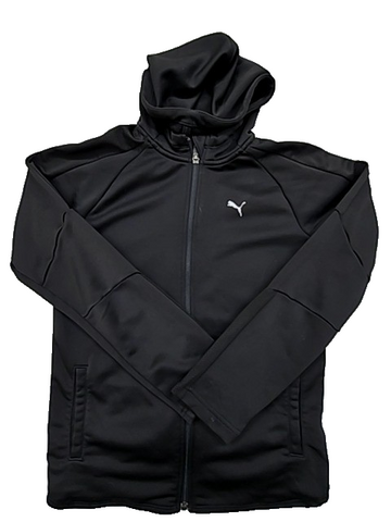 Puma Men's Black Full Zip Hoodie XL Long Sleeve Pockets