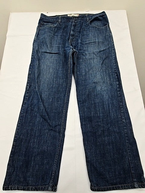 Levi's 569 Loose Straight Dark Wash Jeans 38x32 Men's