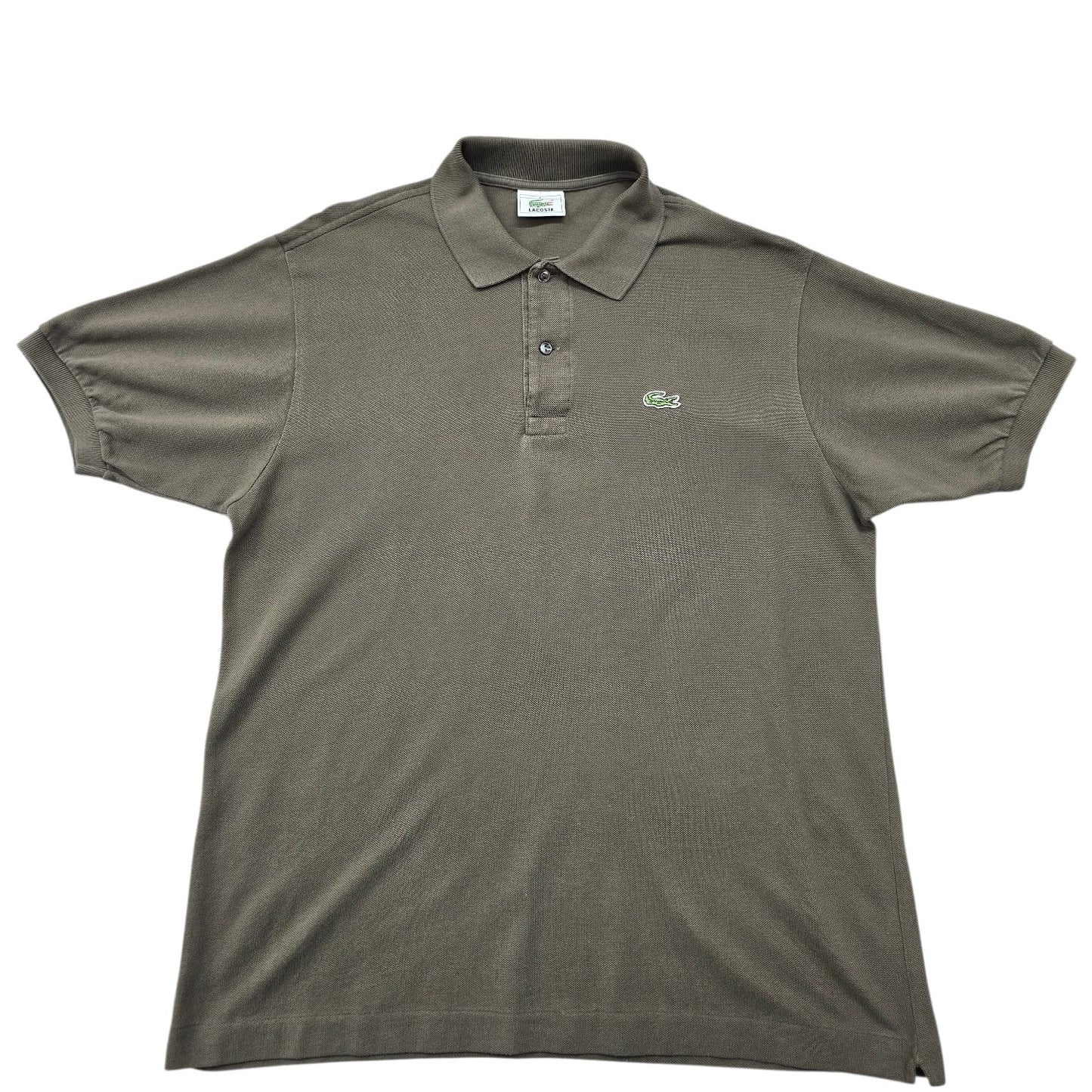 Lacoste Men's Olive Green Classic Pique Polo Size 5