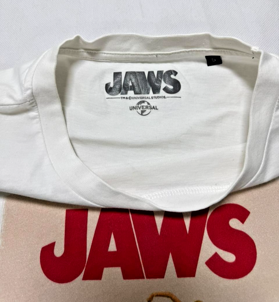 Universal Studios Shark Film Cotton Short Sleeve T-Shirt - Sizes S