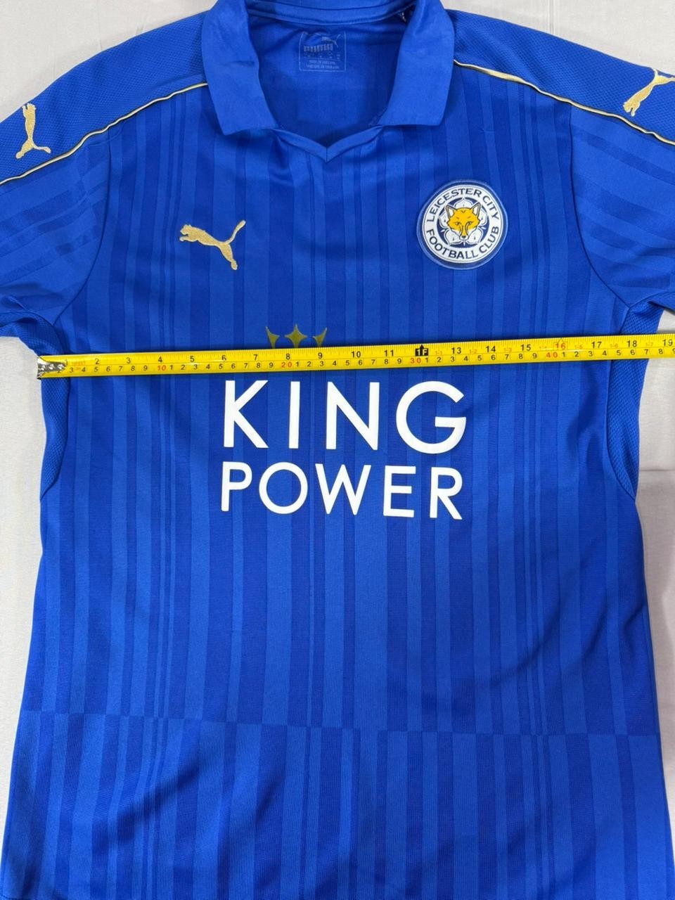 Leicester City Home Football Shirt Puma King Power Blue Men's Medium