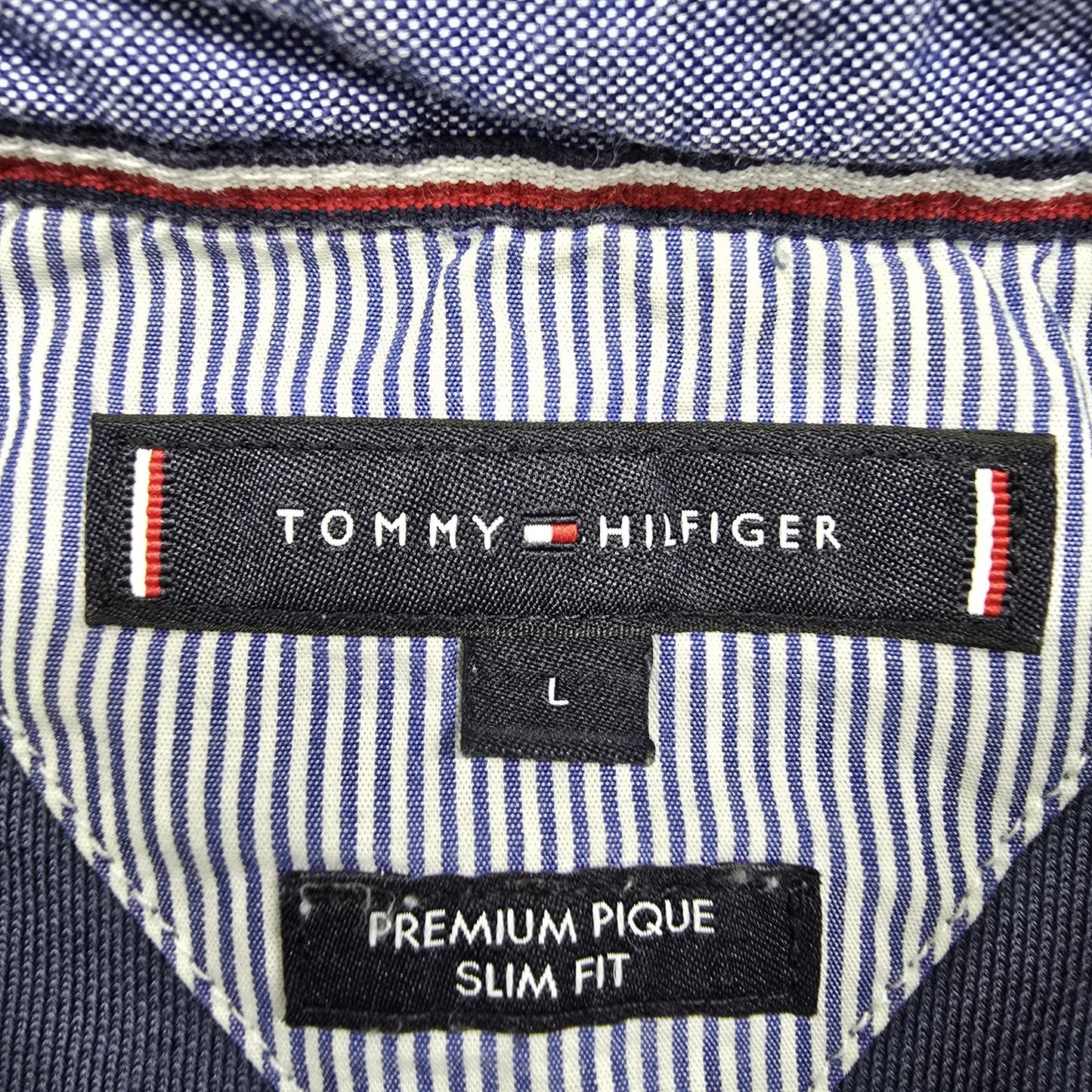 Tommy Hilfiger Men Blue Polo Shirt size L product image 3