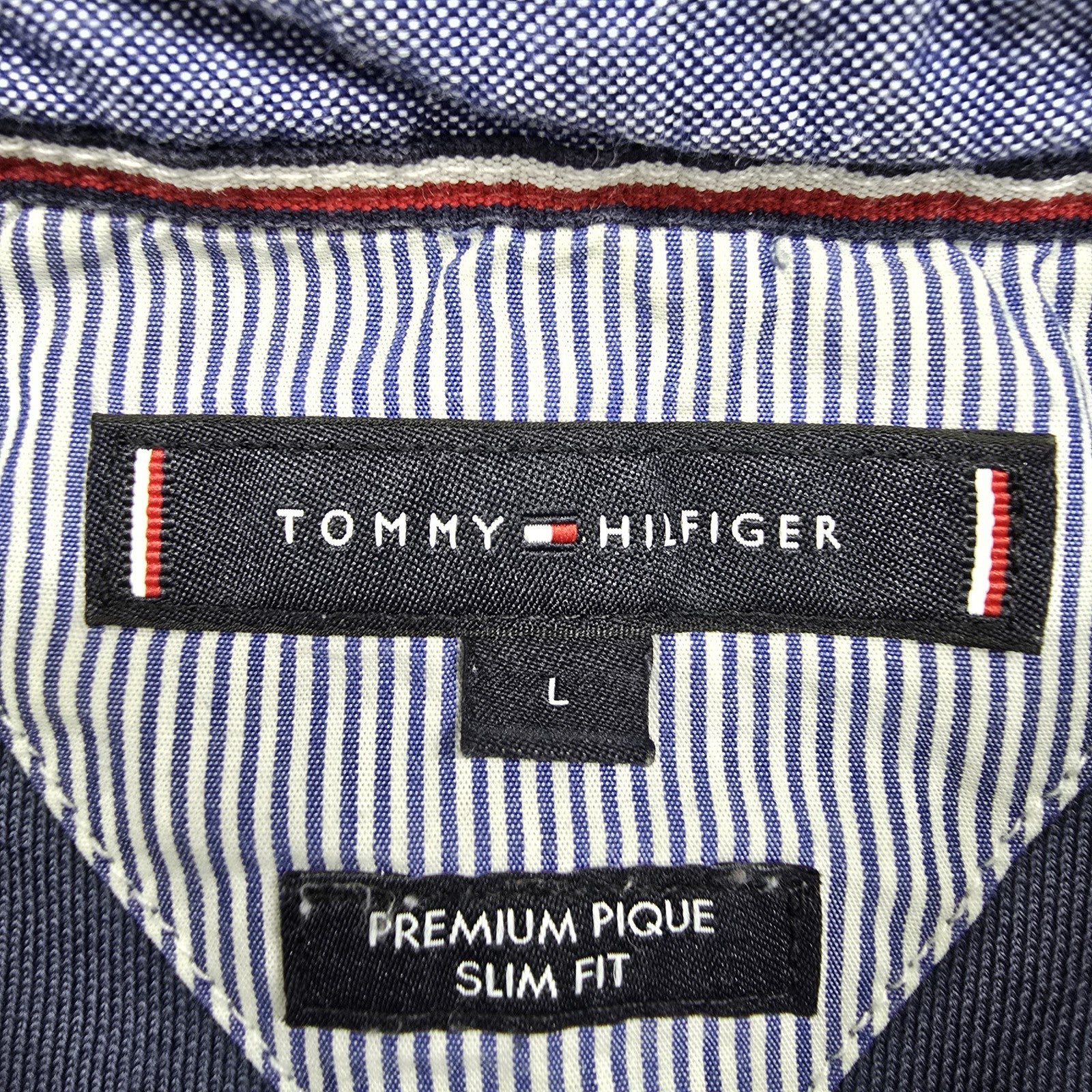 Tommy Hilfiger Men Blue Polo Shirt size L product image 3