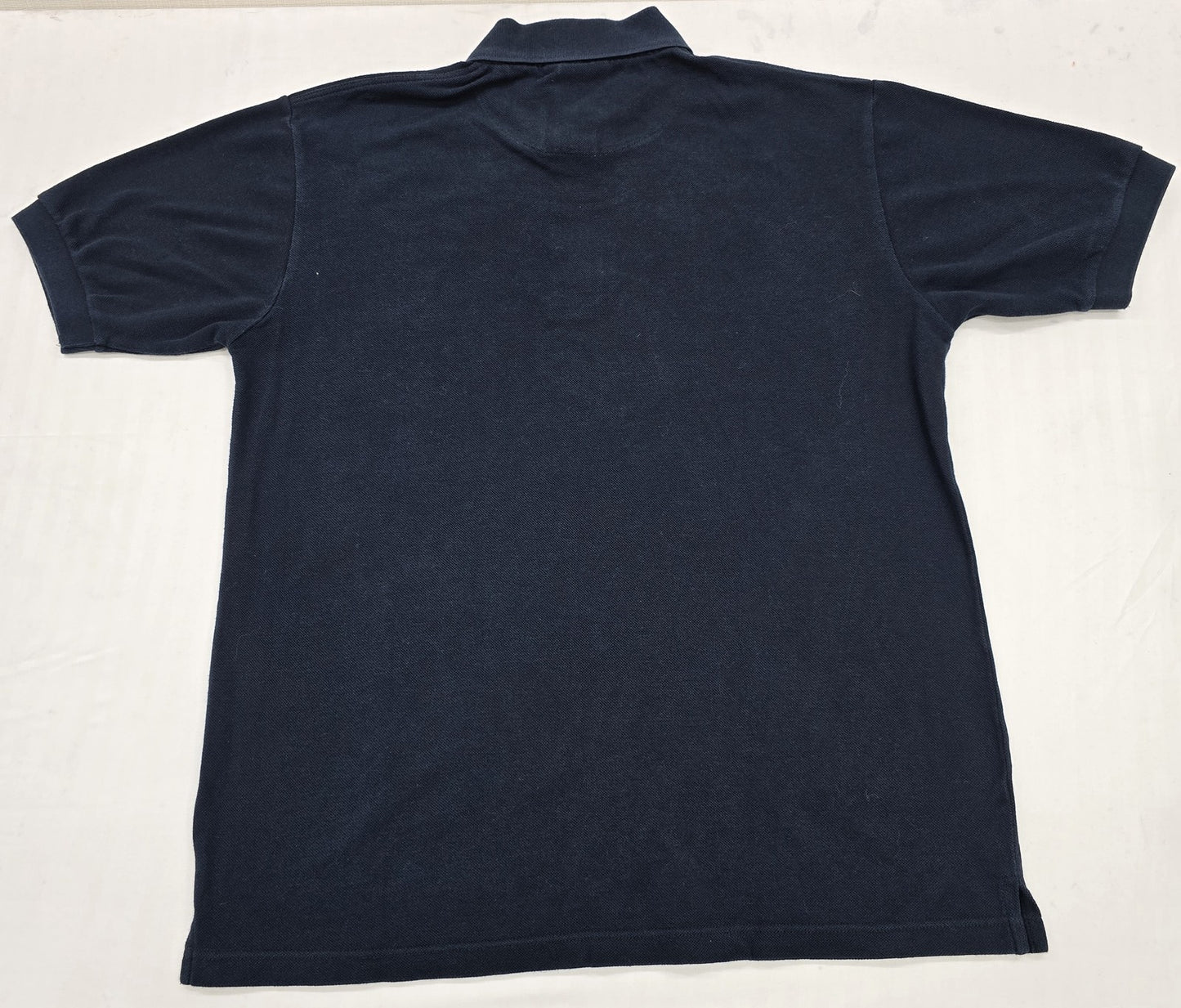 Burberry Men's Navy Short Sleeve Polo Shirt Size L Cotton