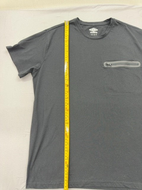Umbro Men's Black Logo Print Crew Neck T-Shirt XL Short Sleeve