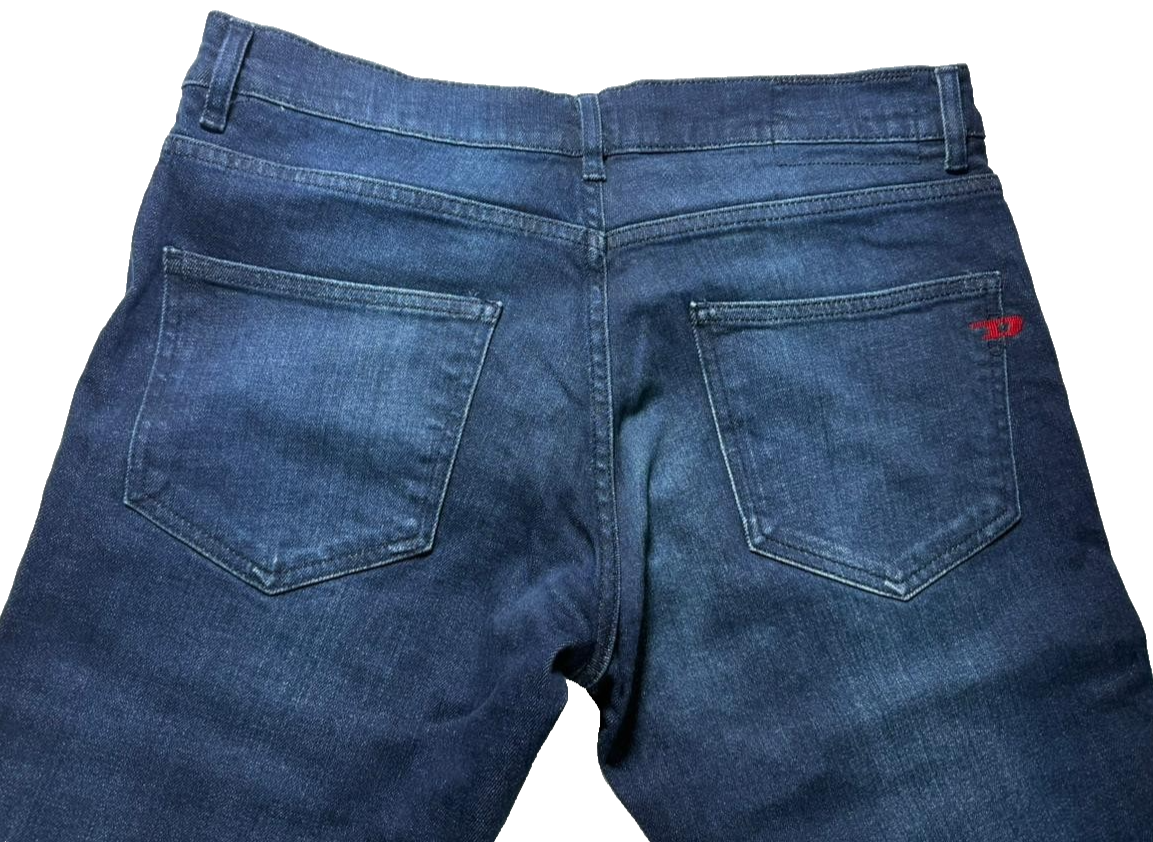 Diesel Men's D-Strukt Slim Fit Jeans Blue Wash Premium Italian Denim Size 30
