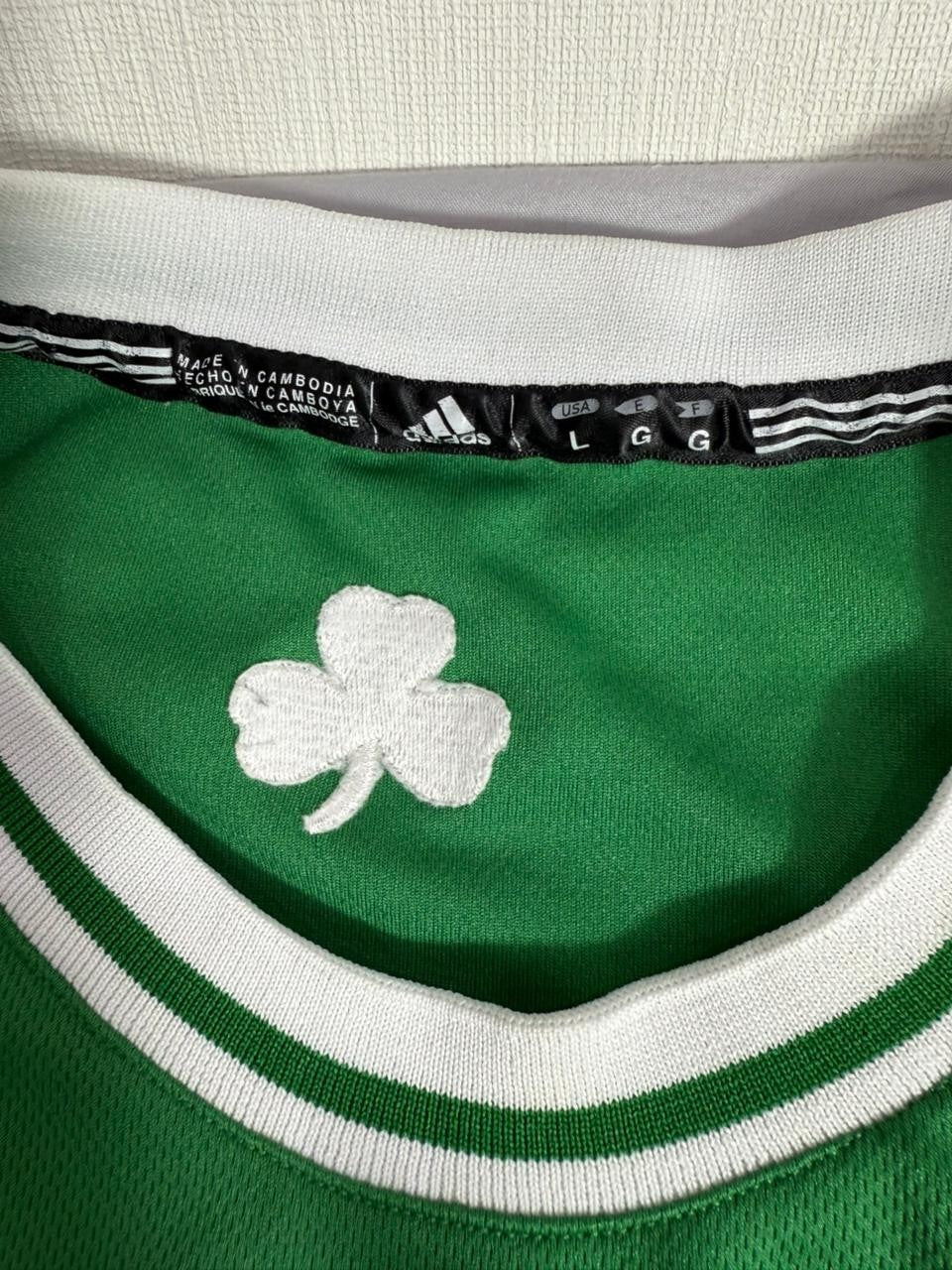 Boston Celtics Rajon Rondo #9 Adidas NBA Jersey Men's L Length +2 Green