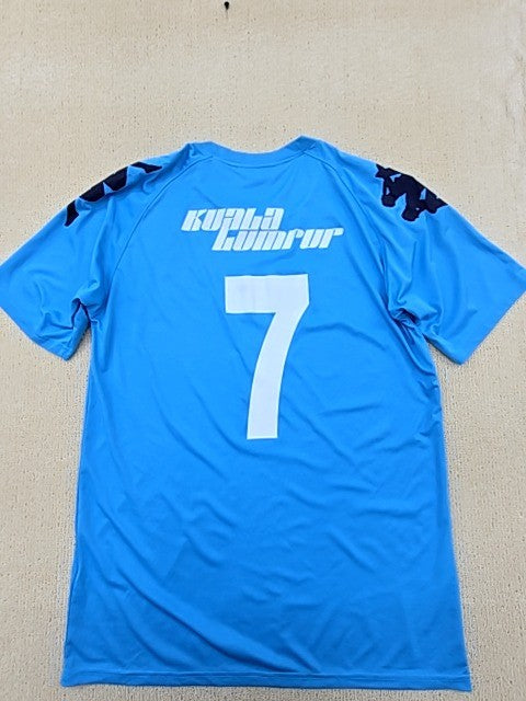 Kappa Vintage Football Jersey #7 Blue XXL Men's Athletic Fit