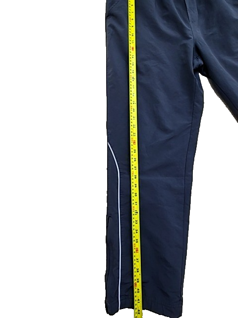 Nike Men's Black Woven Track Pants XXL Drawstring White Piping
