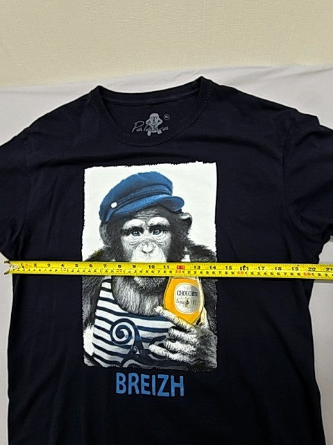 Palamana Unisex Adult Black Monkey Graphic T-Shirt XL 100% Cotton