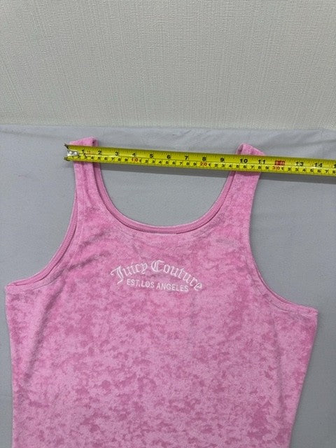 Juicy Couture Pink Tank Dress M Terry Scoop Neck Women Casual