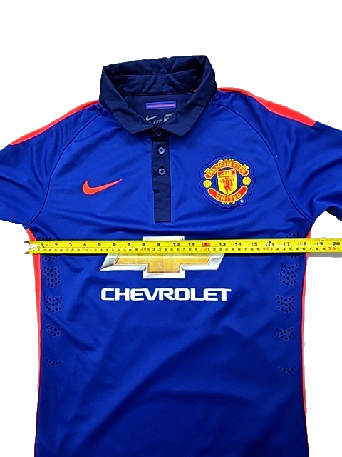 Nike Men's Manchester United Blue Soccer Jersey Short Sleeve Dri-FIT