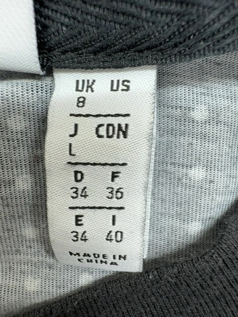 Adidas Black Polka Dot Short Sleeve L Crewneck T-Shirt Unisex