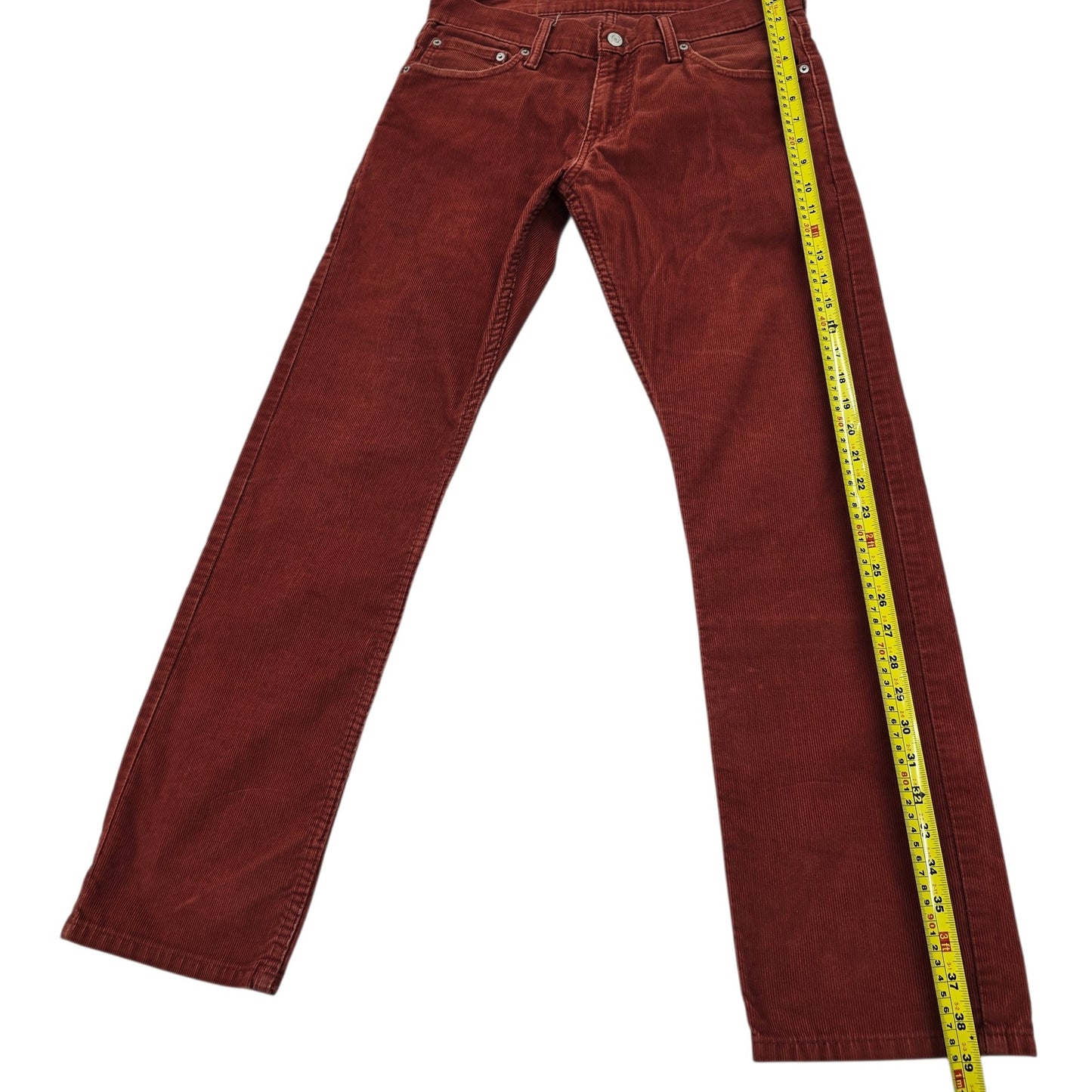 Levi’s 514 Men's Burgundy Corduroy Straight Jeans W30 L30