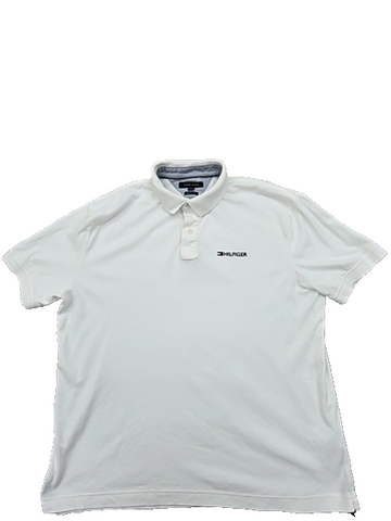 Tommy Hilfiger Men's White Polo Shirt XL Classic Fit