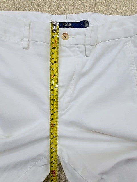 Polo Ralph Lauren Men's White Stretch Chino Shorts