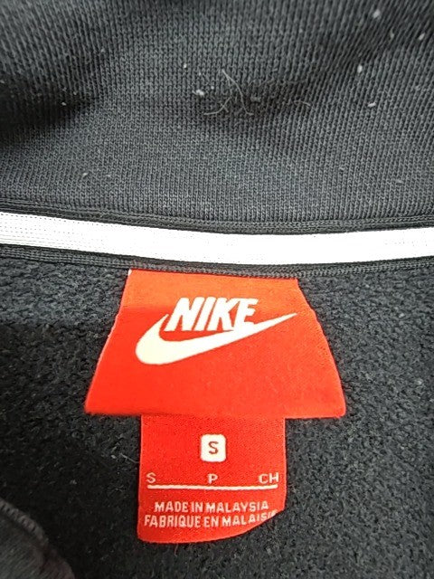Nike Boys Black Quarter Zip Hoodie Size S Nike Air Logo Graphic Athletic