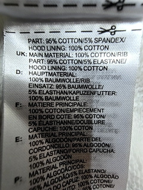 Adidas Unisex Originals White Pullover Hoodie End Plastic Waste Regular