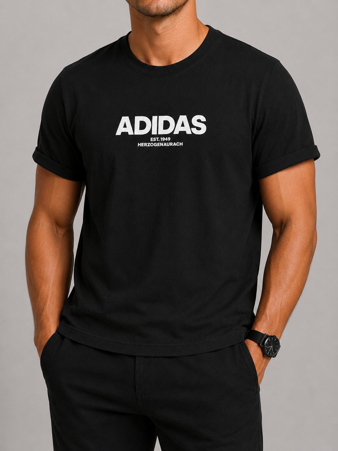 Adidas Boys Black T-Shirt size M product image 1