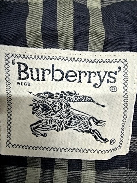 Burberry Women's Navy Quilted Vest Gold Accents 31.5" Chest