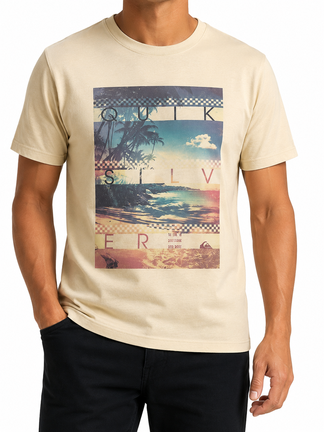 Quiksilver Boys Yellow T-Shirt size L product image 1